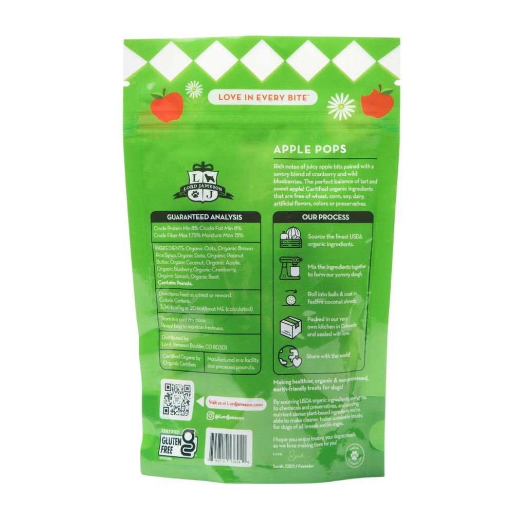 Texture moelleuse des Friandises Lord Jameson Pomme Pops