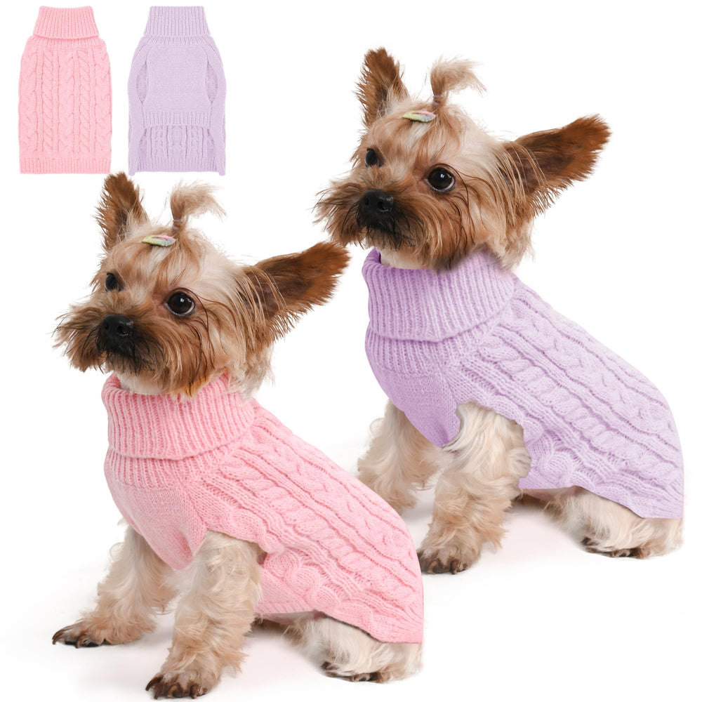 Lorehelina pull chien petit rose, confort quotidien et chaleur légère.