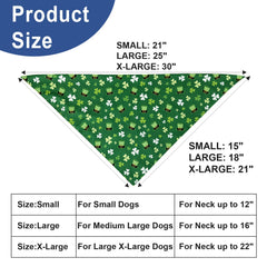 Bandana LosFong Saint Patrick chapeau de leprechaun motif détail près du cou