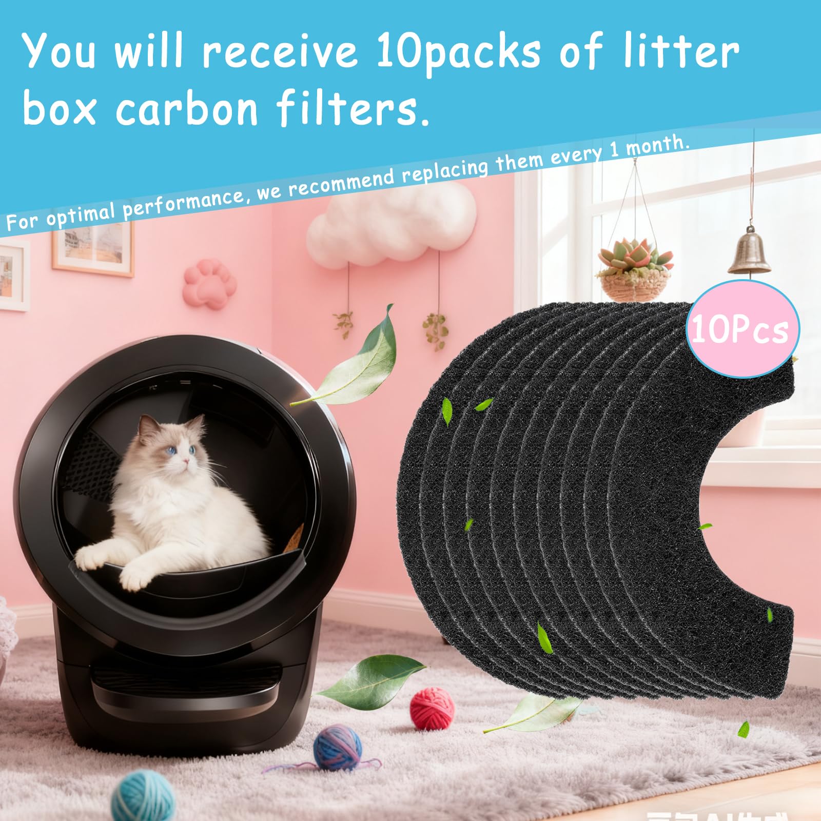 Adapté aux boîtes à litière connectées comme Litter-Robot 4