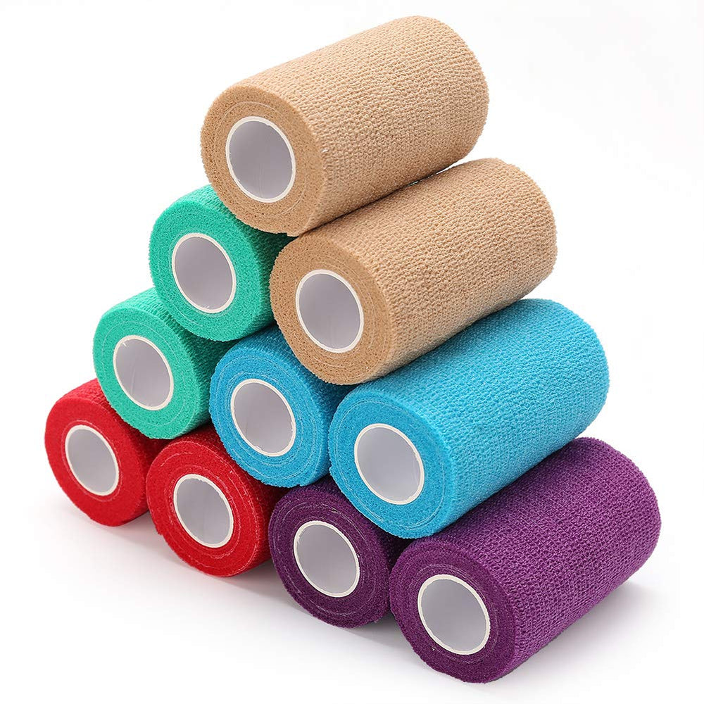 LotFancy Bandage autoadhesif patte : maintien sûr sans tirage sur le poil.