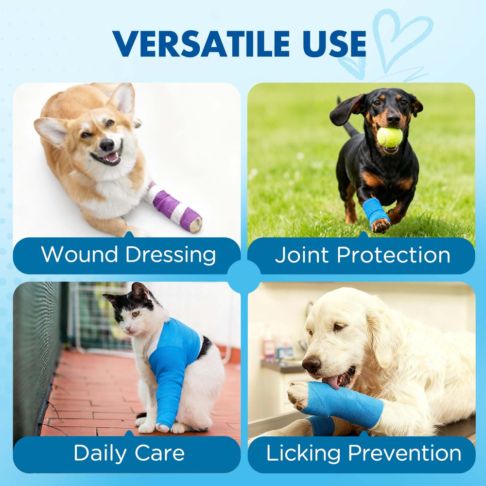 LotFancy Bandage autoadhesif usage domestique : parfait pour soins à domicile.