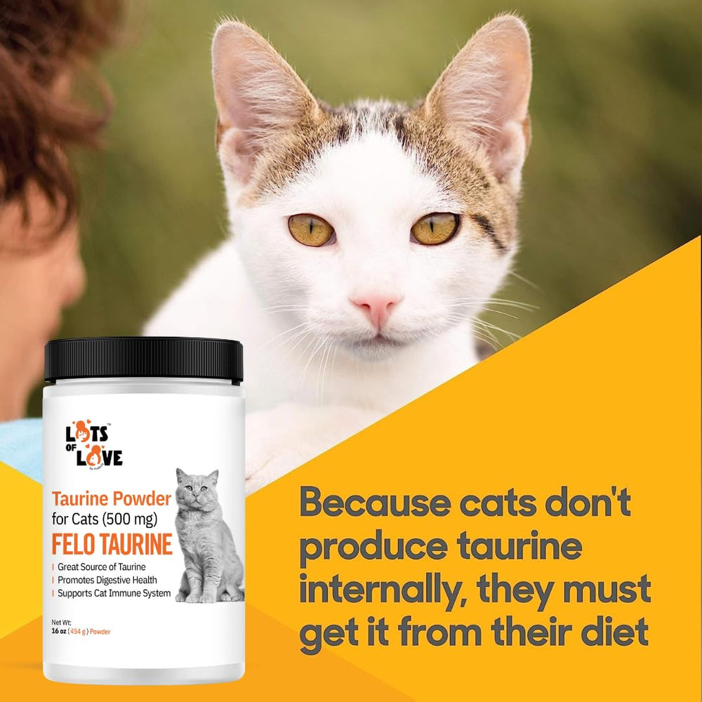 LOTS OF LOVE TAURINE – étiquette lisible avec dosage recommandé.