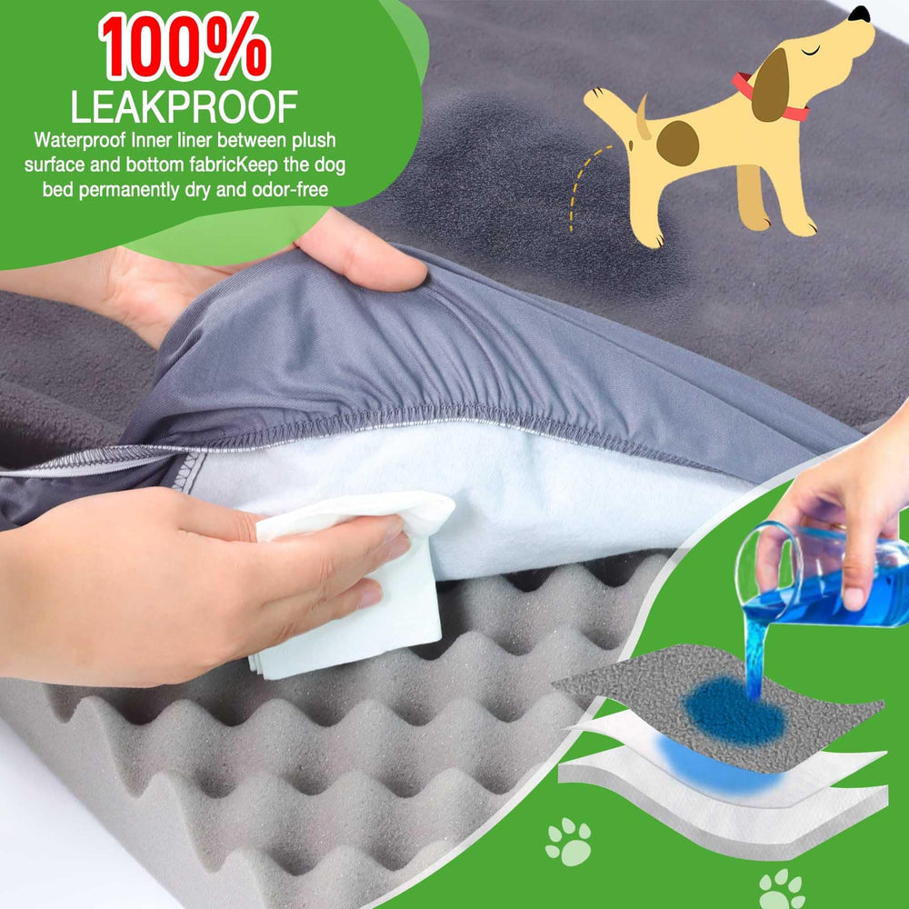 LotuFlor douceur peluche, housse lit chien, confort moelleux.