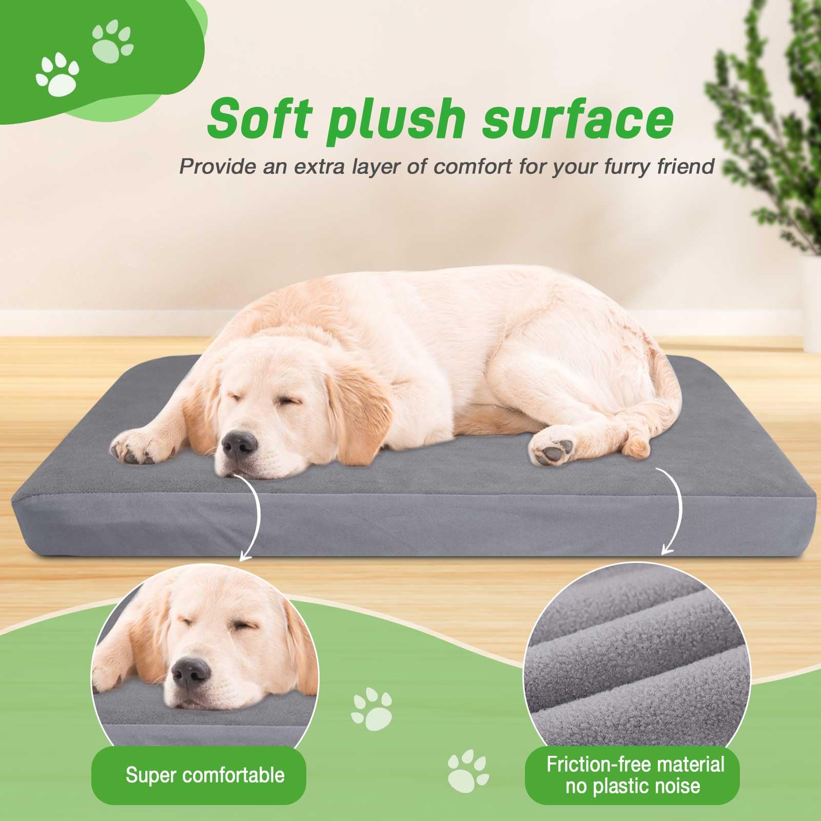 LotuFlor facile entretien couverture lit chien lavage rapide et sans effort.