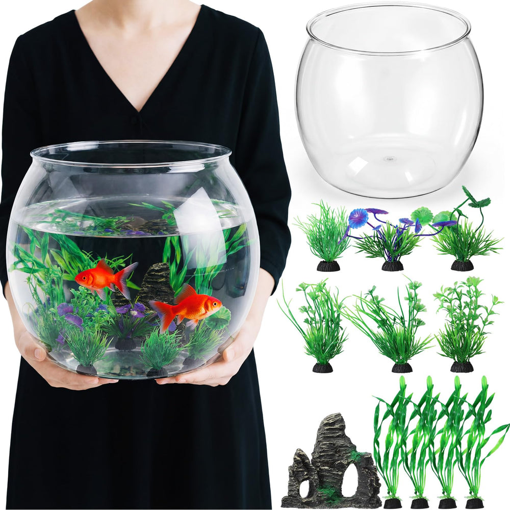 Lounsweer 5 gallons: aquarium plastique incassable offrant une vue panoramique et un espace sûr pour poissons.