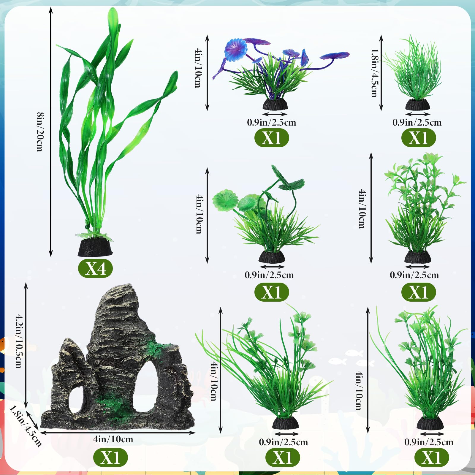 Plantes artificielles vertes Lounsweer sans entretien pour un décor vivant.