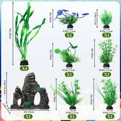 Plantes artificielles vertes Lounsweer sans entretien pour un décor vivant.