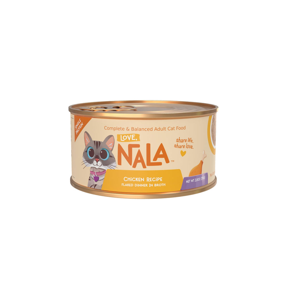 LOVE, NALA chat sans céréales texte clair et digestibilité potentielle