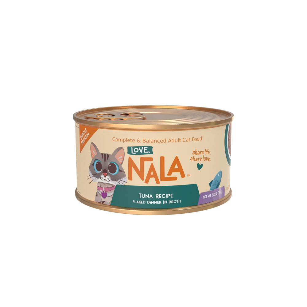 LOVE, NALA ingrédients naturels sans céréales, nutrition simple et digeste.