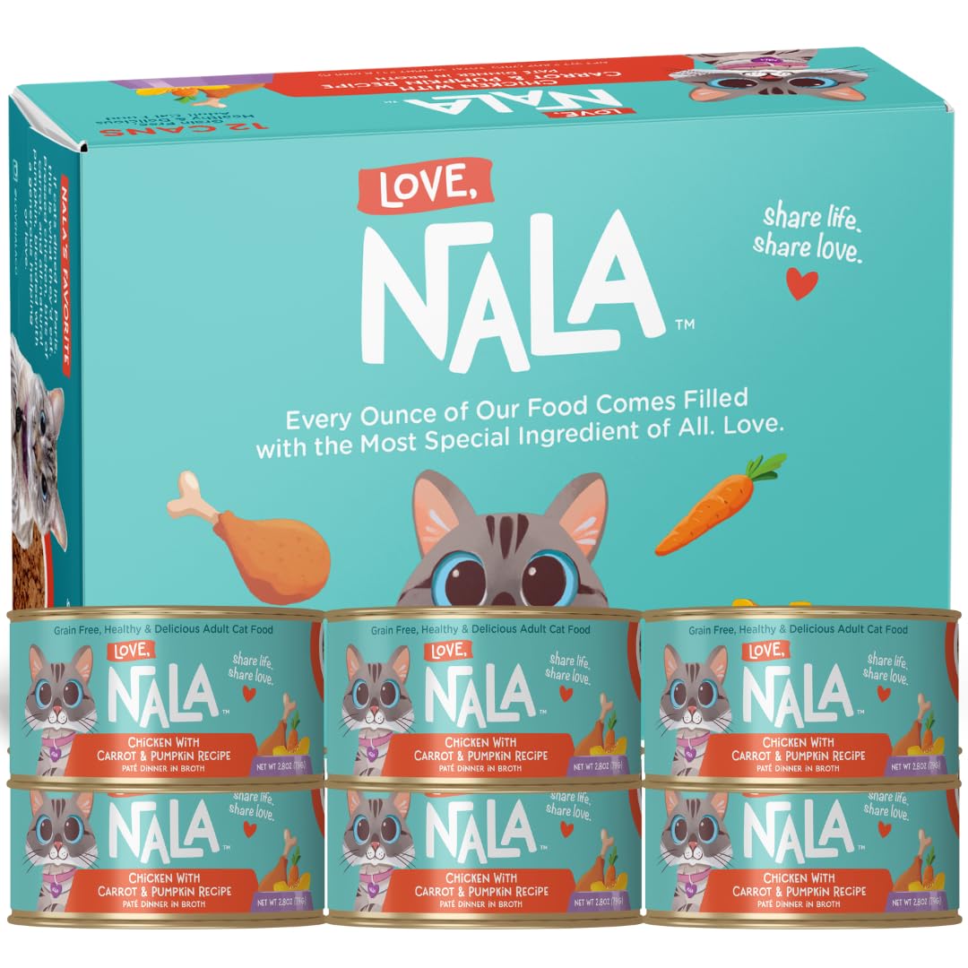 LOVE NALA pate poulet carotte potiron: protéine maigre pour chat adulte
