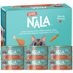 LOVE NALA pate poulet carotte potiron: protéine maigre pour chat adulte