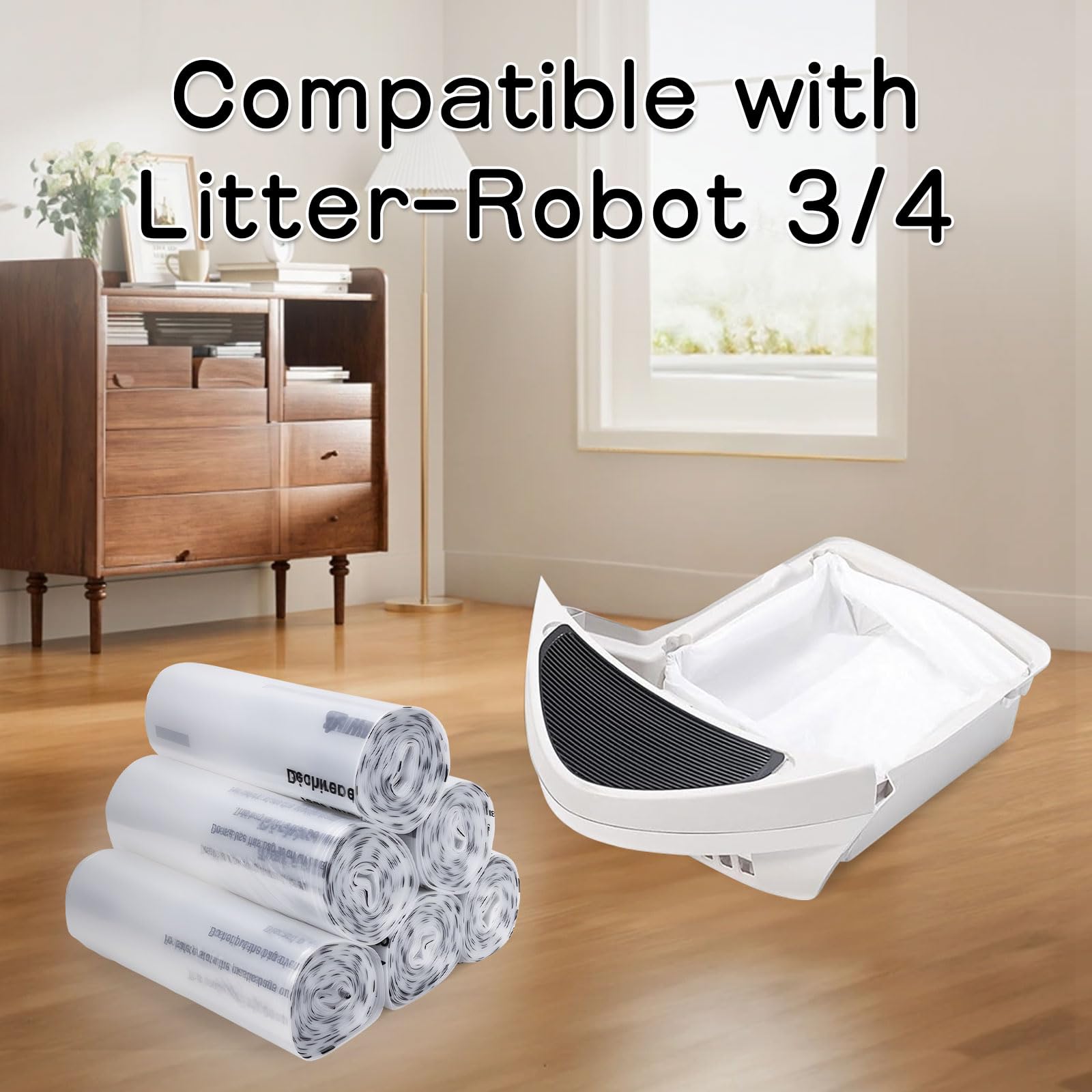 Loveishere capacite 9-11 gal, grande capacité pour plusieurs chats