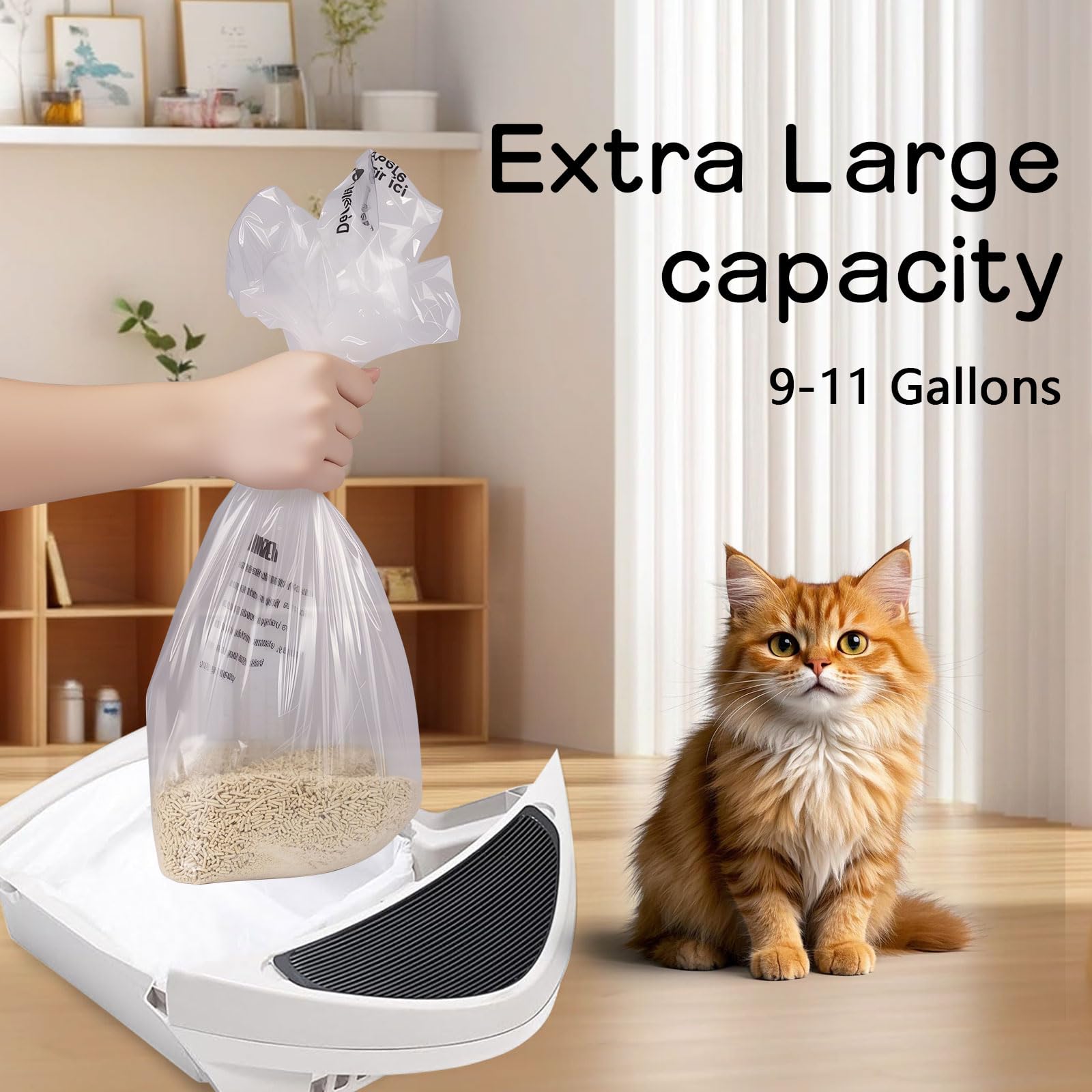 Loveishere epaisseur extra sac-litiere, résistance accrue et fiabilité