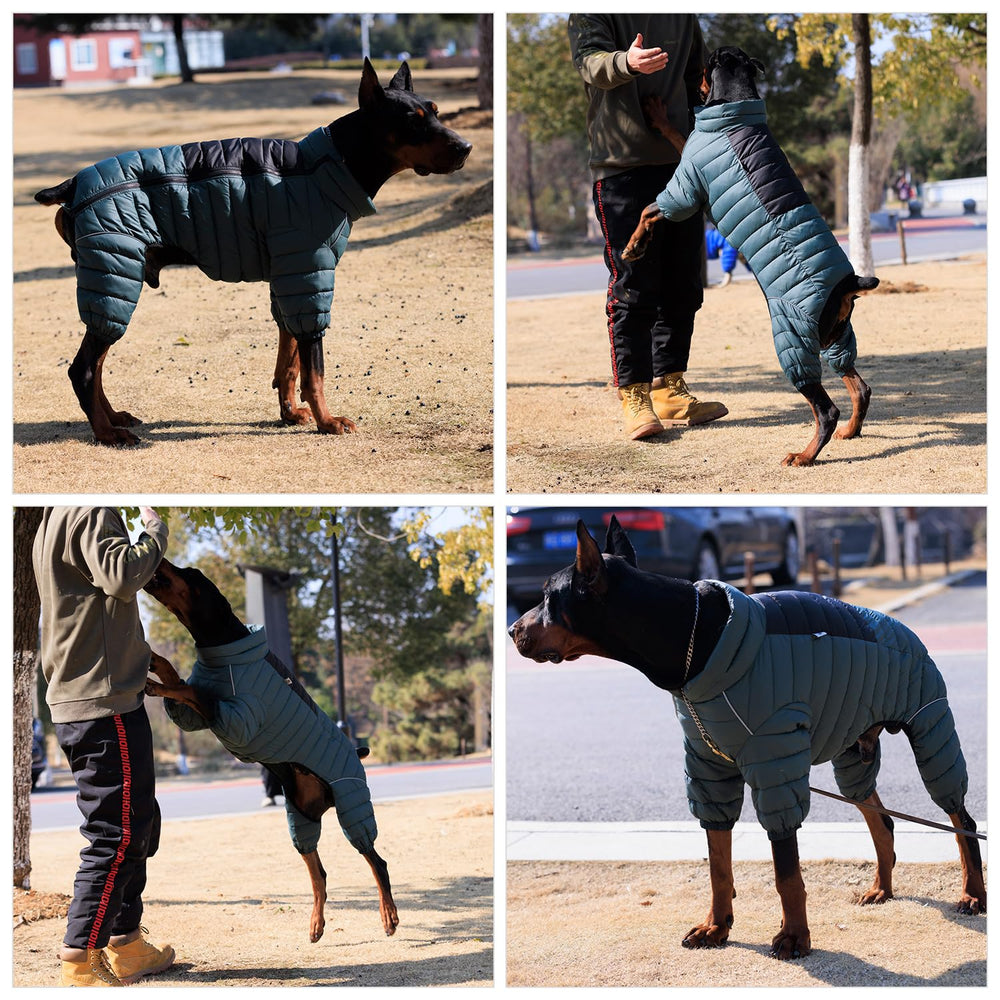 Zip latéral simple d’utilisation pour enfiler rapidement votre chien Lovelonglong ArmyGreen.