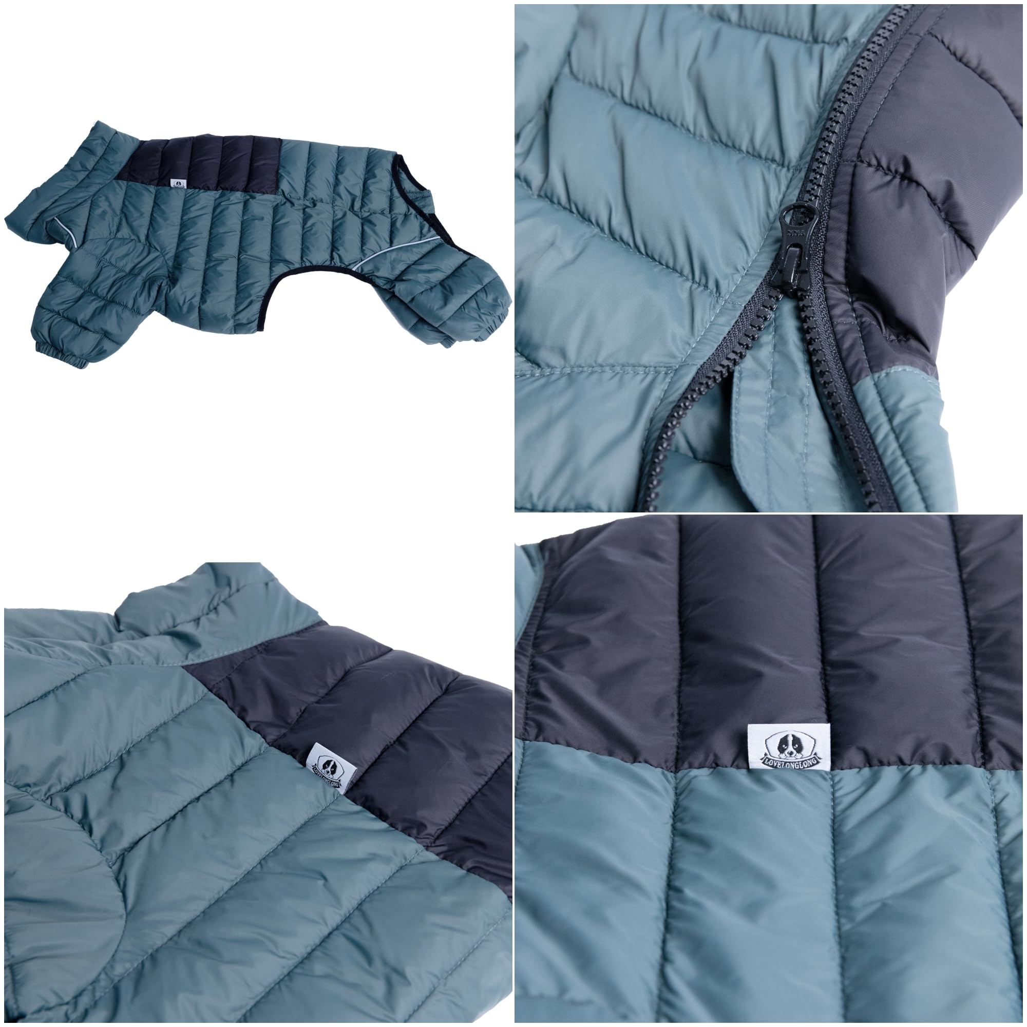 Lovelonglong ArmyGreen veste chien réfléchissante: meilleure visibilité nocturne