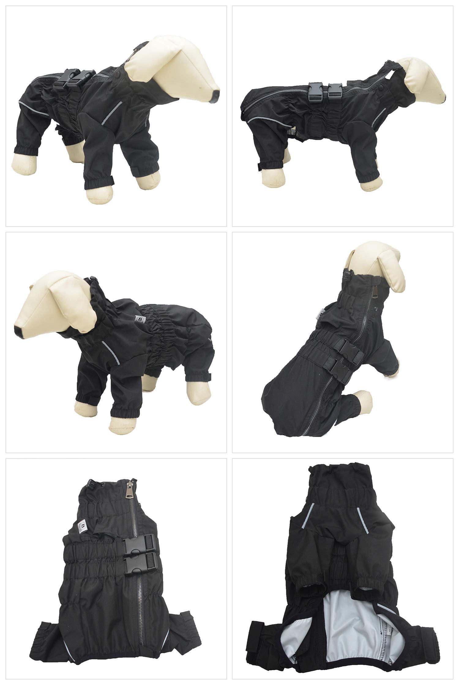 Lovelonglong manteau imperméable chien vue dos et ajuste simple.
