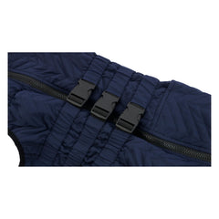 Gilet Lovelonglong pour chien, fermeture zip et boucles: mise en place rapide et ajustement.