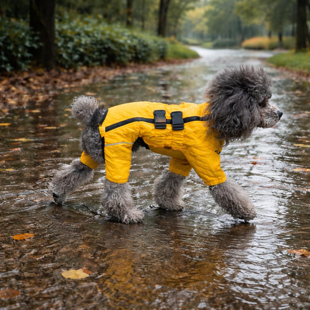 Lovelonglong gilet chien impermable réfléchissant sécurité accrue en soirée.