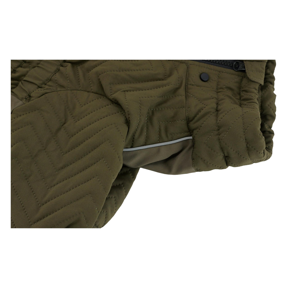 Lovelonglong gilet-doublures-olive-d-m modèle chien en plein air