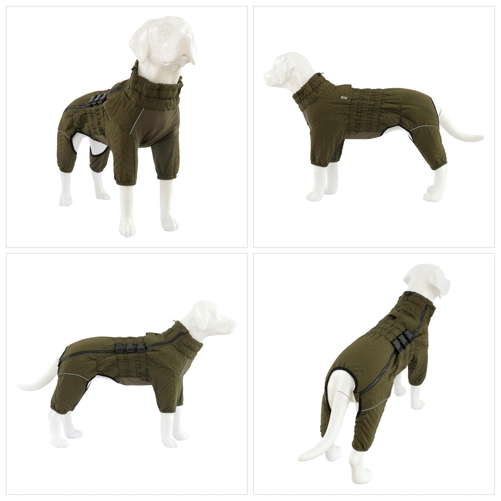 Lovelonglong gilet-doublures-olive-d-m réglages boucles pour ajustement rapide