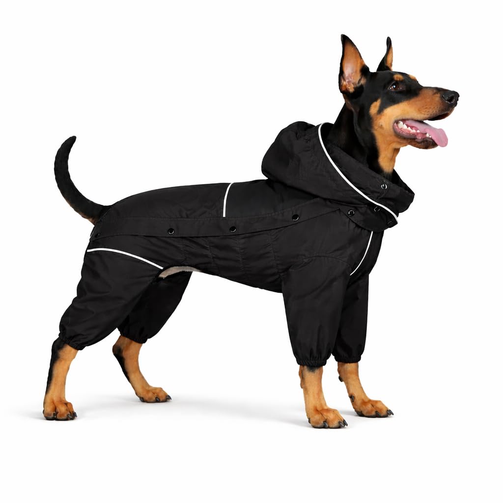 Lovelonglong imperméable chien capuche amovible pour sorties pluvieuses