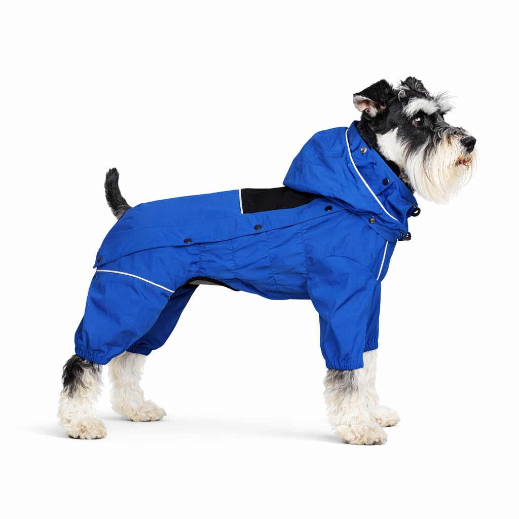 Lovelonglong imperméable chien capuche amovible protège la tête du pluie tout en restant aéré.