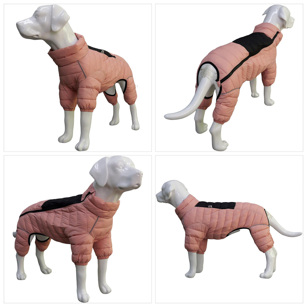 Lovelonglong Lotus Pink XL – vue arrière, manteau imperméable pour neige et pluie