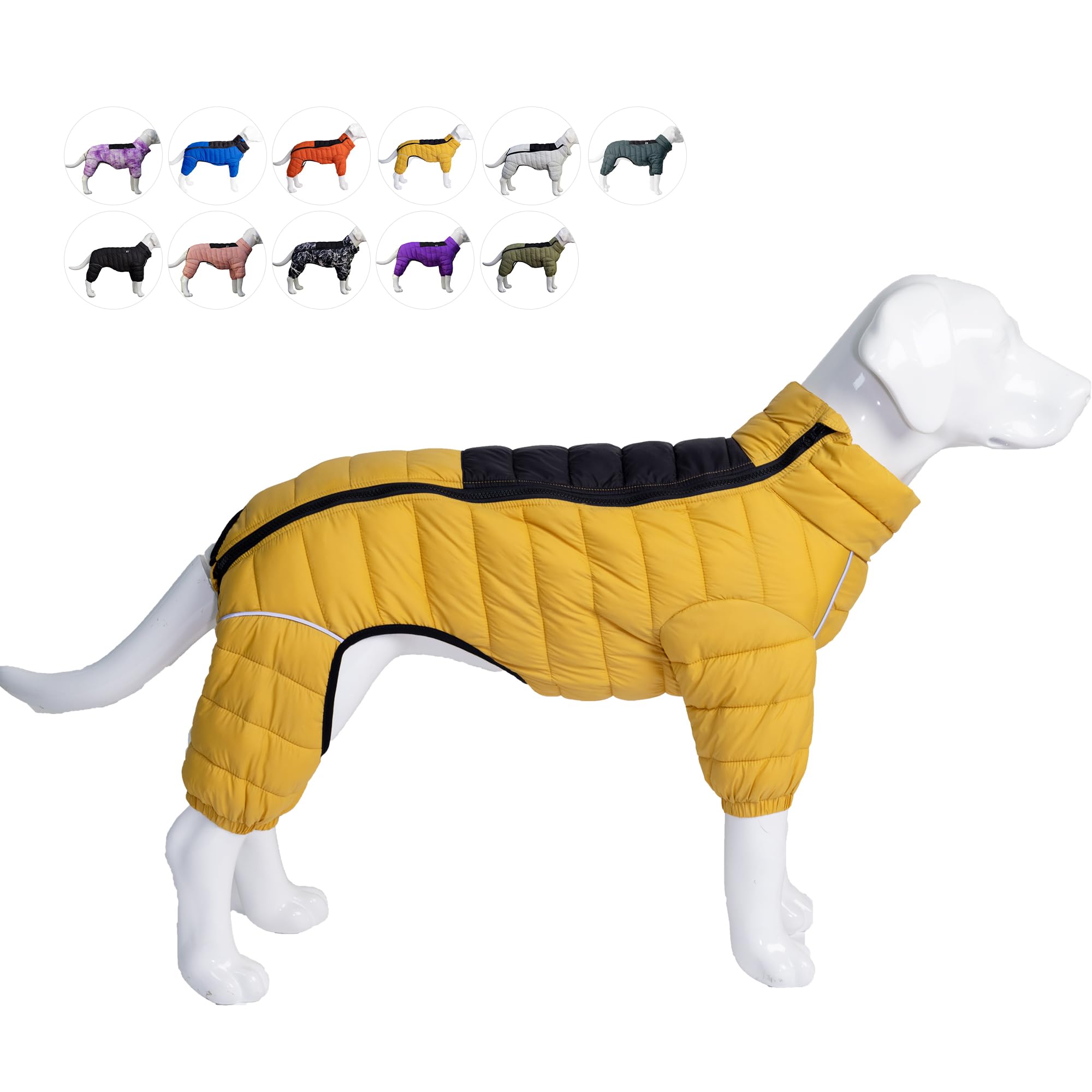 Lovelonglong manteau chien chaud quatre-pattes montrant chaleur et confort