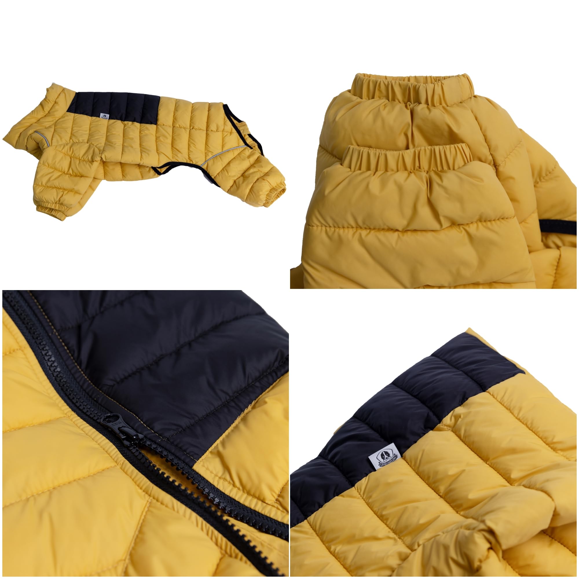 Lovelonglong manteau chien avec doublure coton intérieur pour chaleur douce