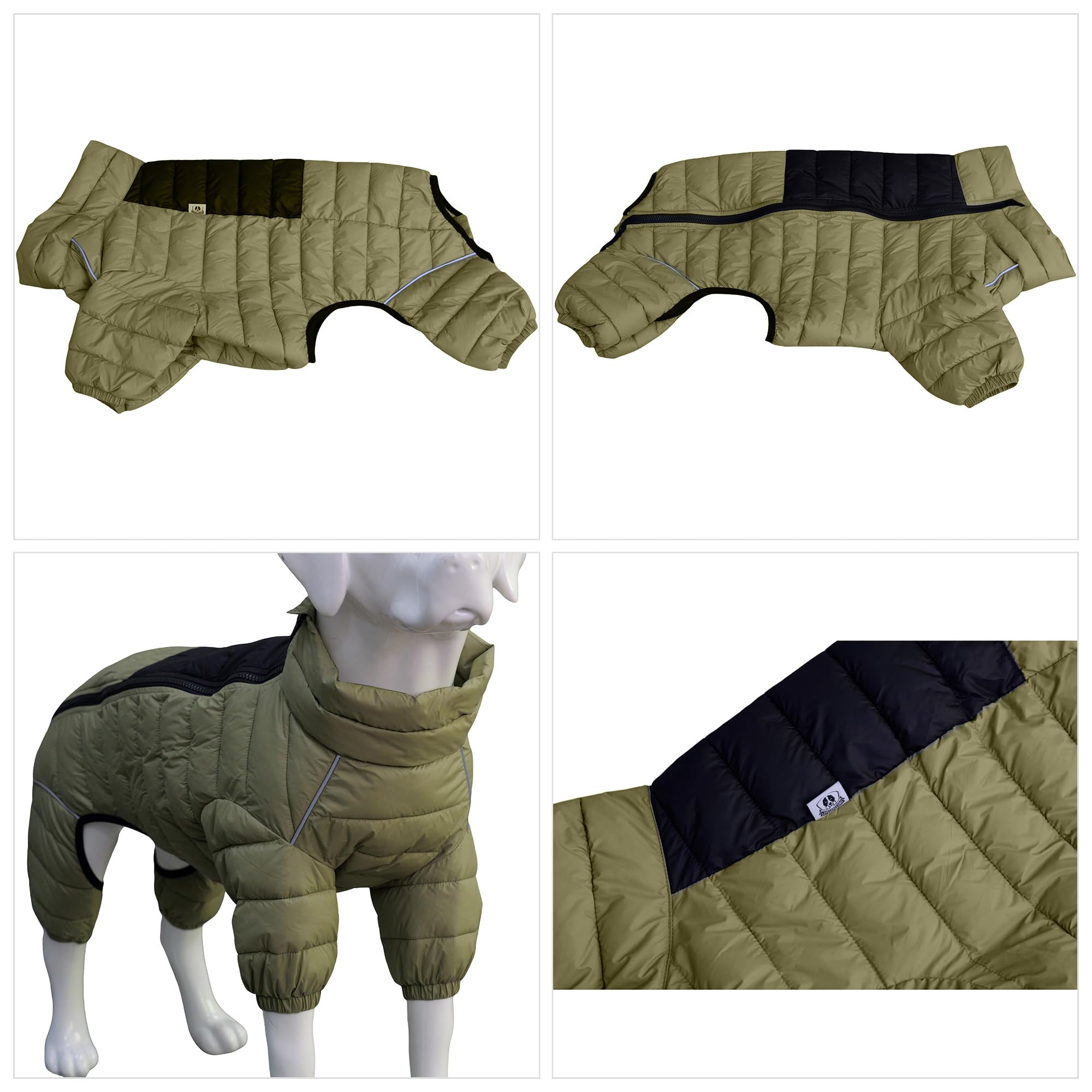 LoveLongLong manteau chien douceur intérieure coton pour chaleur confortable.