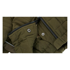 Lovelonglong manteau chien fermeture-eclair olive, enfilage rapide et ajustement sûr.