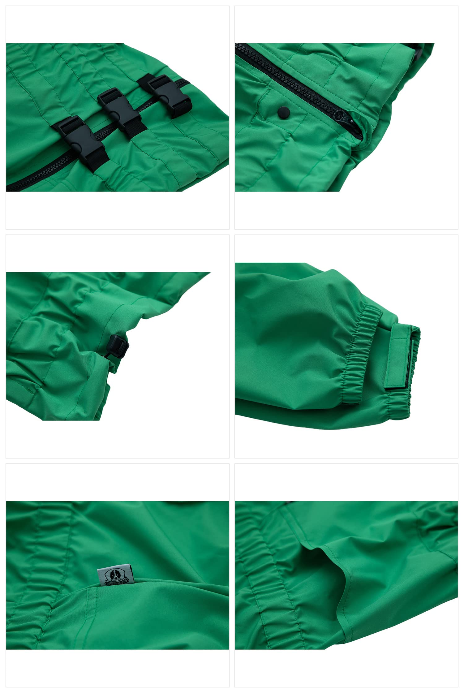 Lovelonglong manteau-imperméable-reflechissant pour chien: meilleure visibilité en soirée.