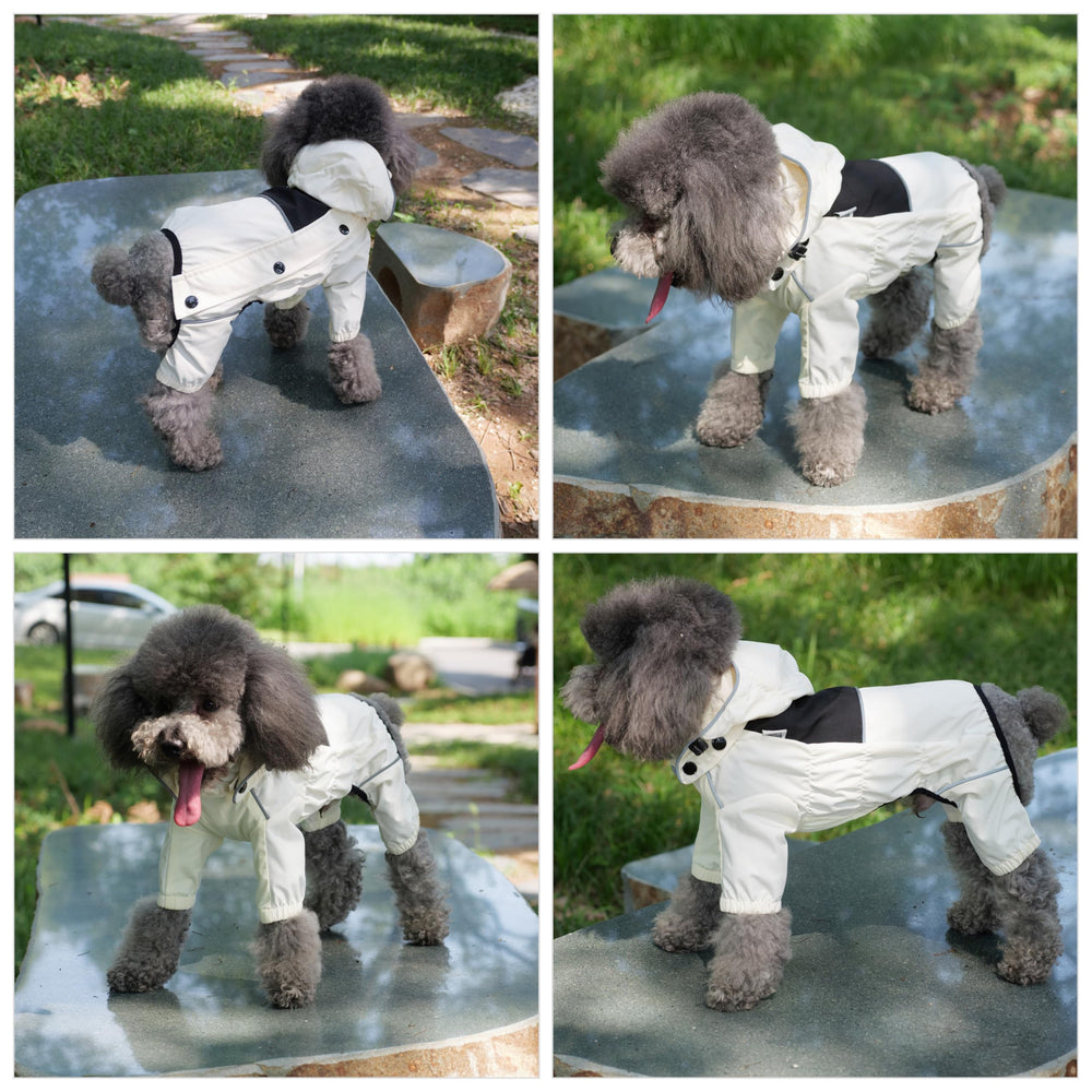 Lovelonglong manteau chien pluie lavable en machine, entretien facile.