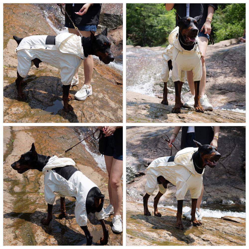Lovelonglong manteau chien pluie poitrine elastique, ajuste confortablement la poitrine.