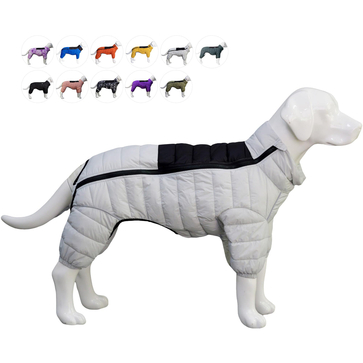 Lovelonglong manteau chien 4 pattes, vue face, chaleur confortable pour sorties quotidiennes