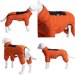 Manteau Lovelonglong Orange XXXXL – zip réglable et fermeture réfléchissante.