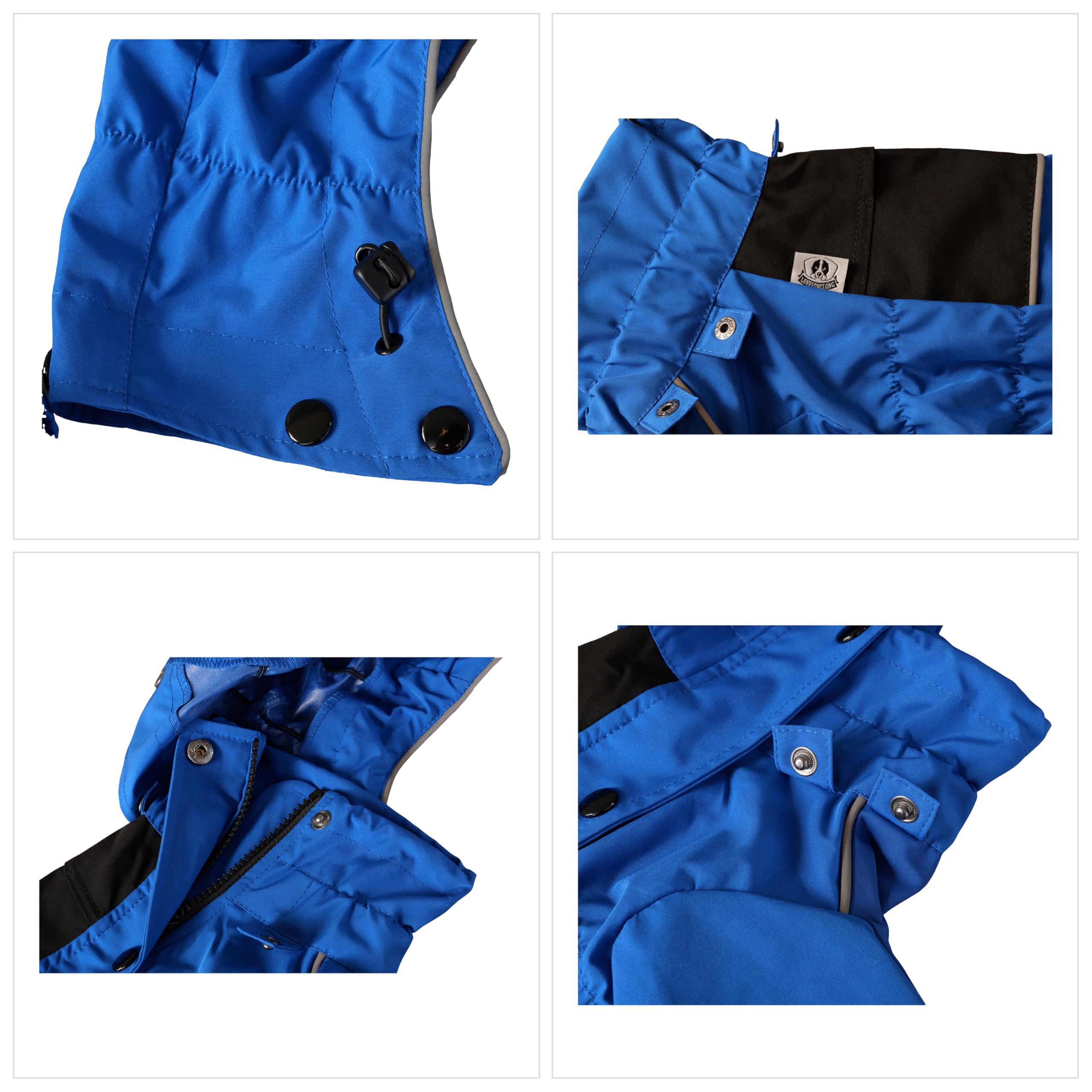 Lovelonglong protection contre pluie-neige-vent chien adaptée aux conditions difficiles.