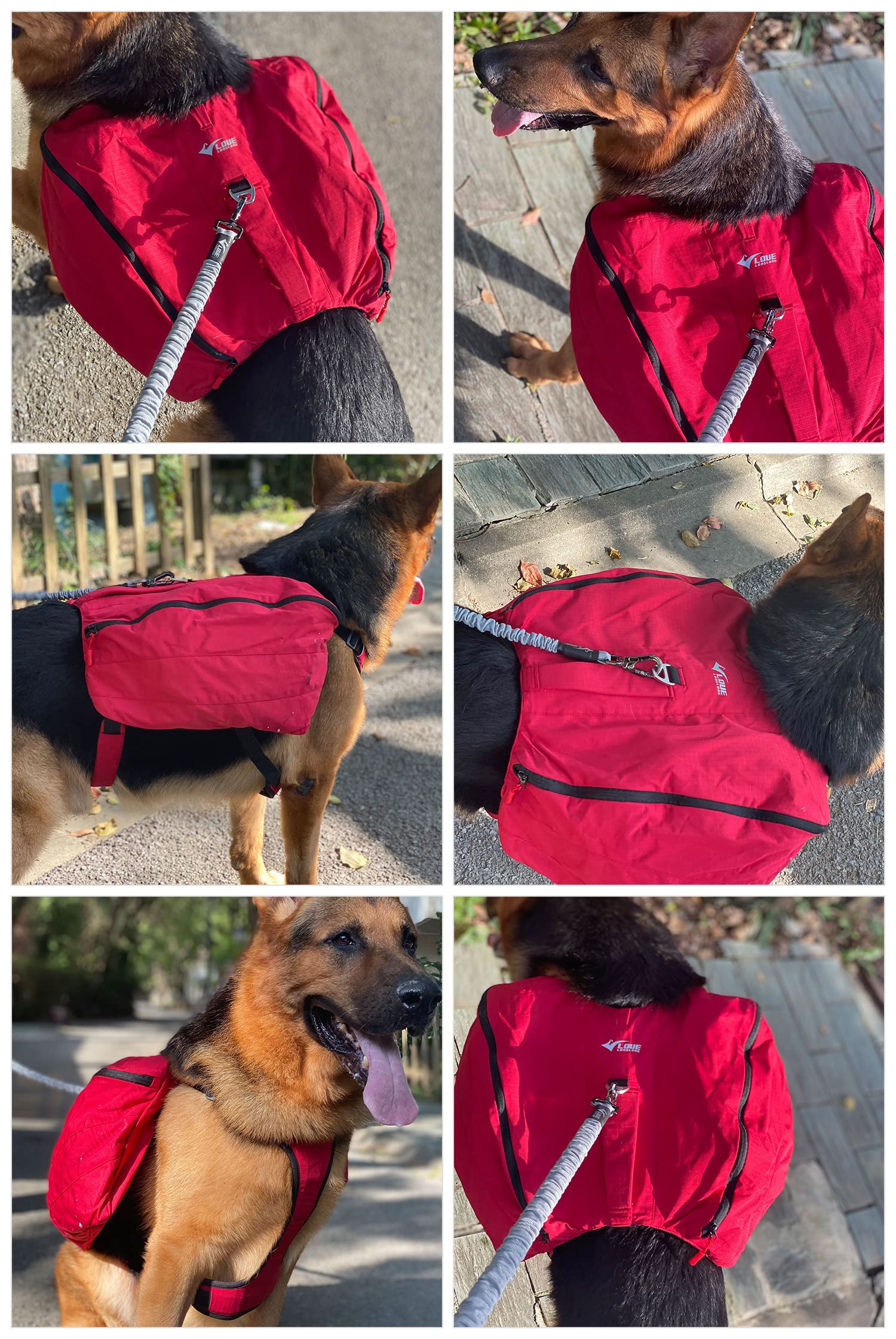 Lovelonglong sac dos chien durable leger - conçu pour les aventures prolongées.