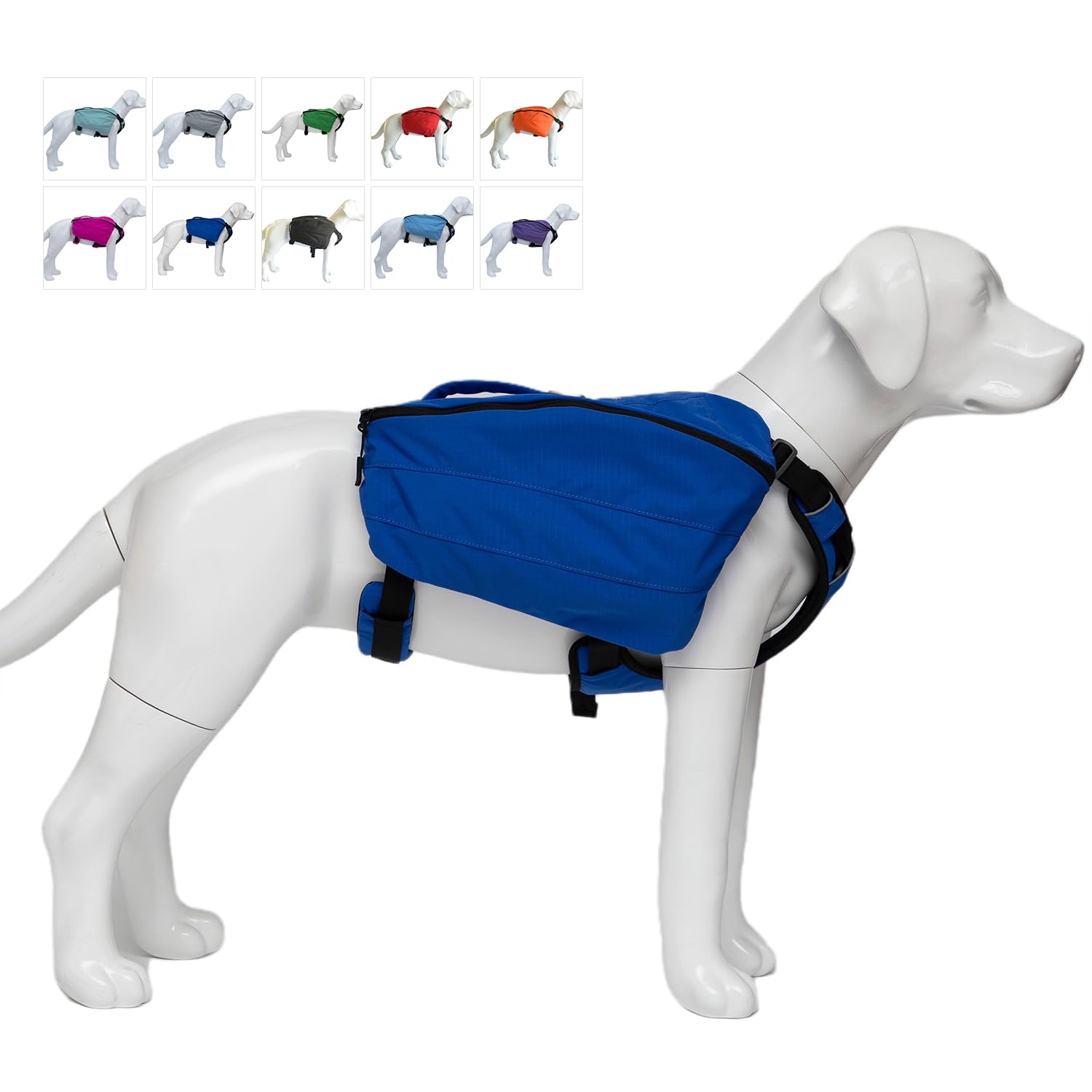 Lovelonglong sac dos chien randonnee bleu royal, rangement pratique
