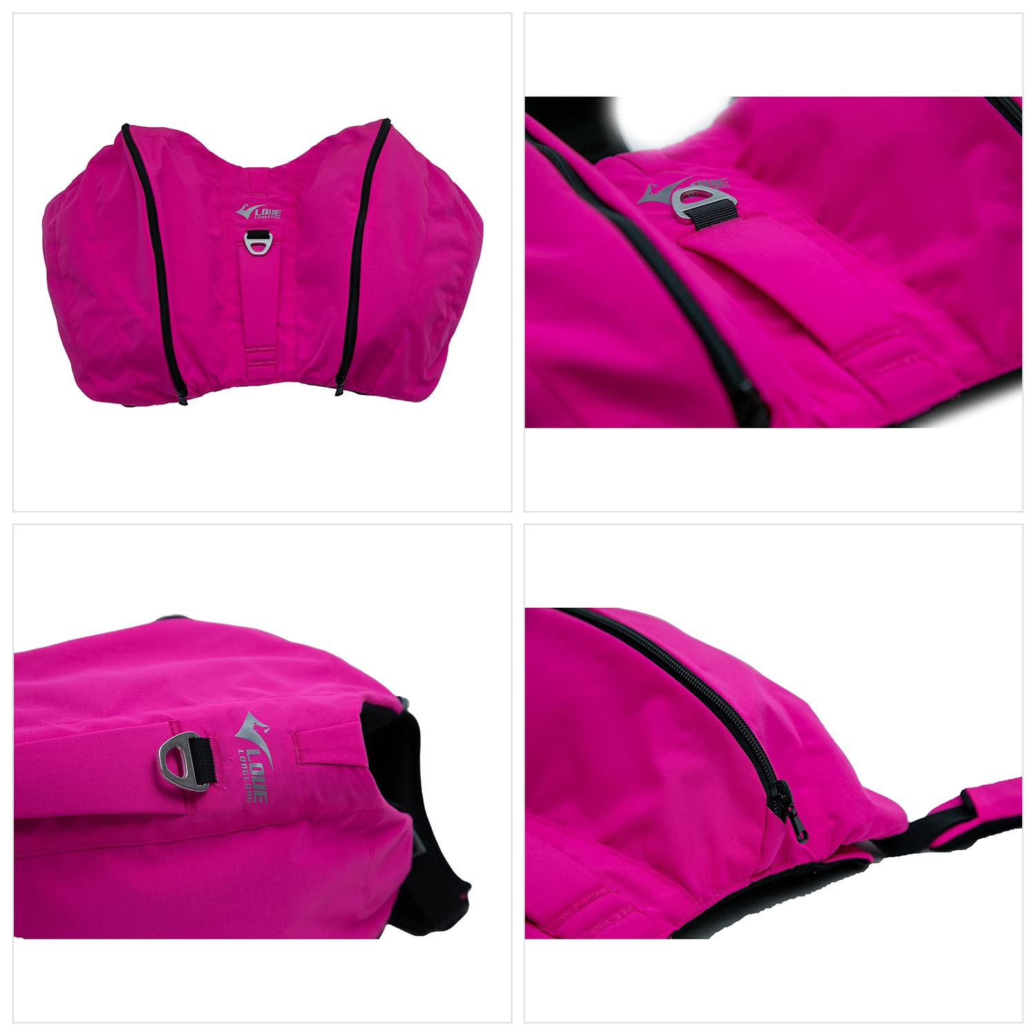 Lovelonglong sac dos chien randonnée — rembourrage en mousse pour un confort durable.