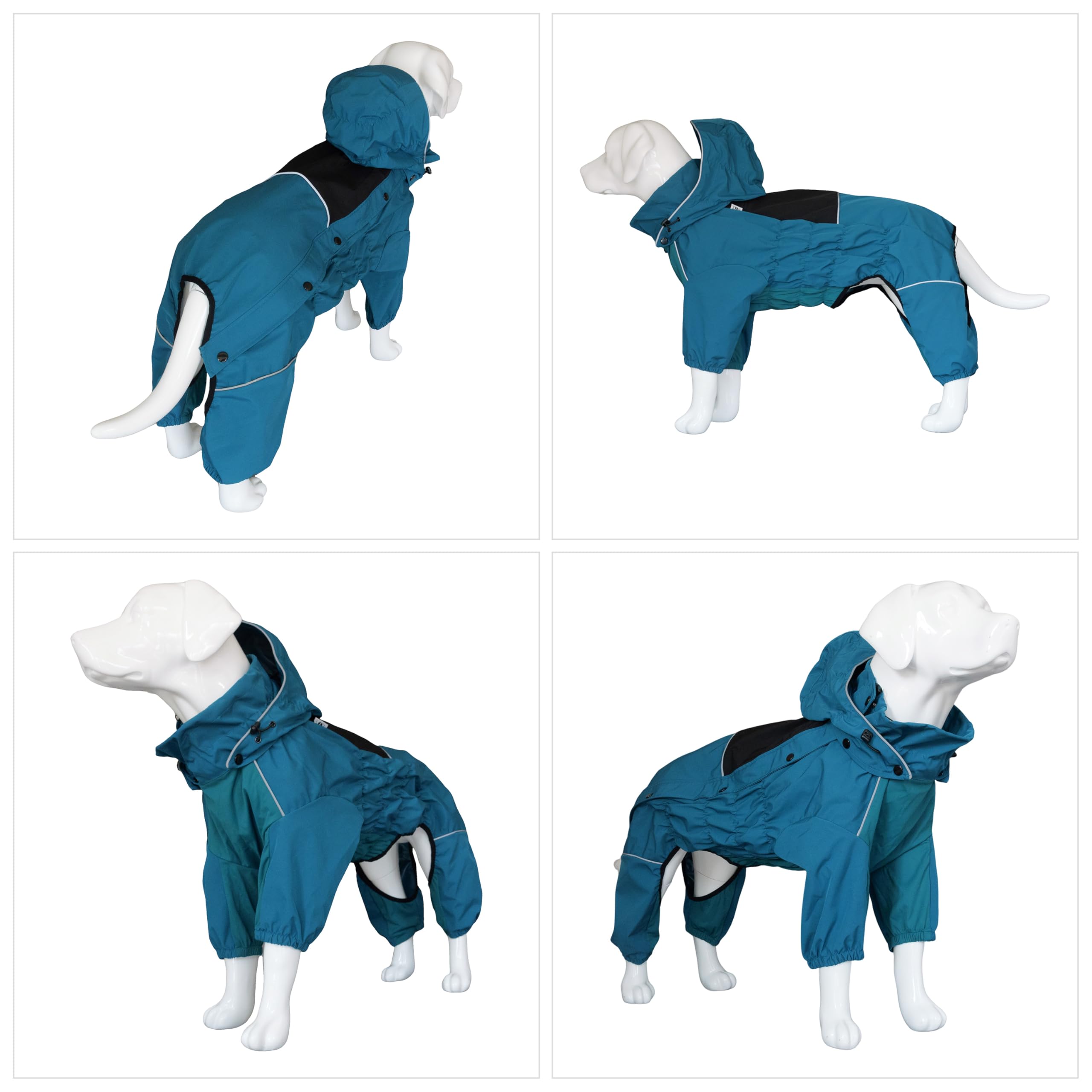Lovelonglong veste-chien couleur-bleu-ocean, look tendance et visibilite accrue lors des promenades.