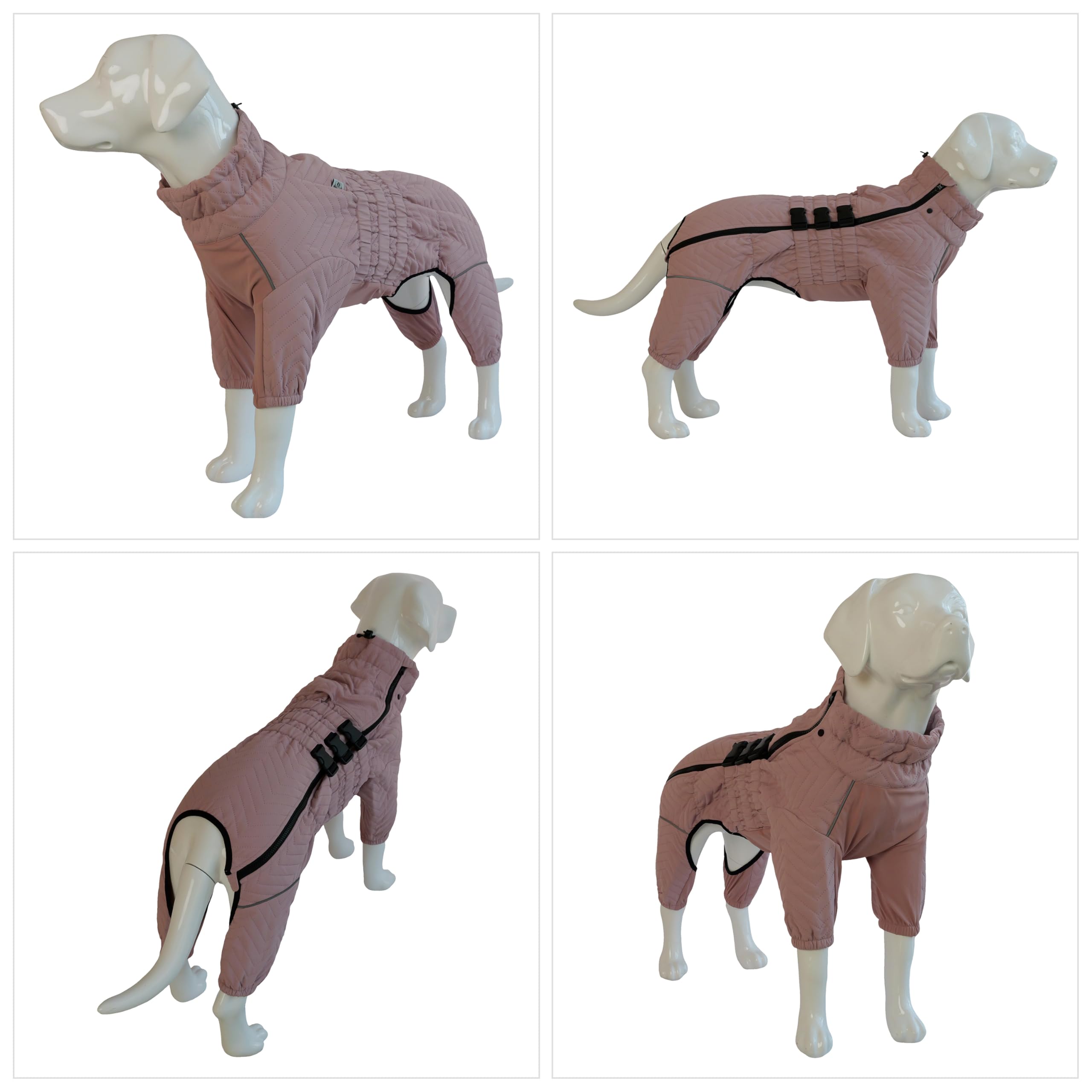 Veste Lovelonglong pour chien: fermeture-éclair facile pour enfiler rapidement.