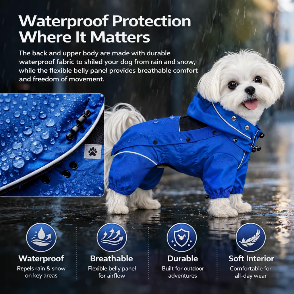Lovelonglong veste chien plein-corps offre une protection intégrale lors des sorties.