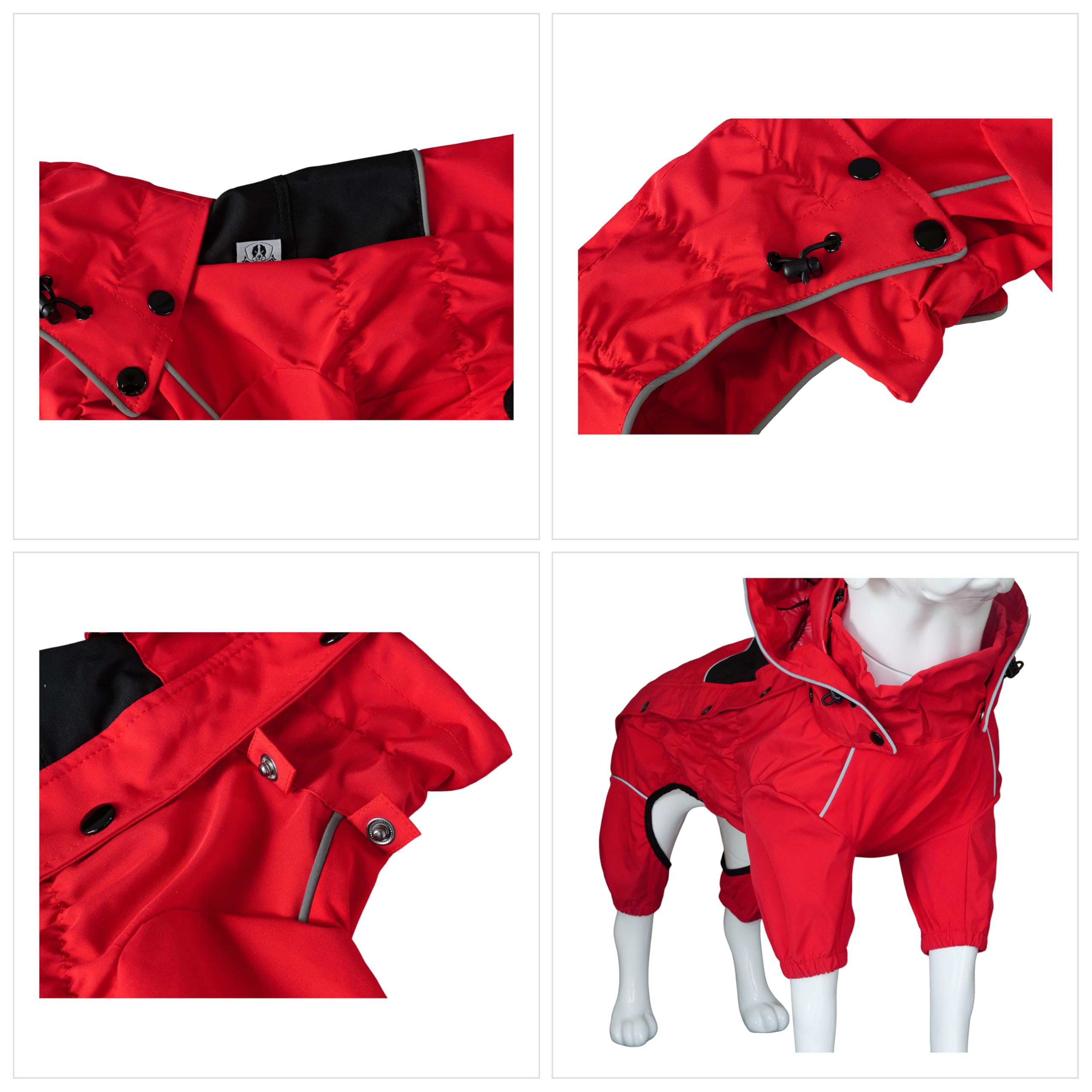 Capuche amovible Lovelonglong pour chien, ventilation ajustable selon météo.