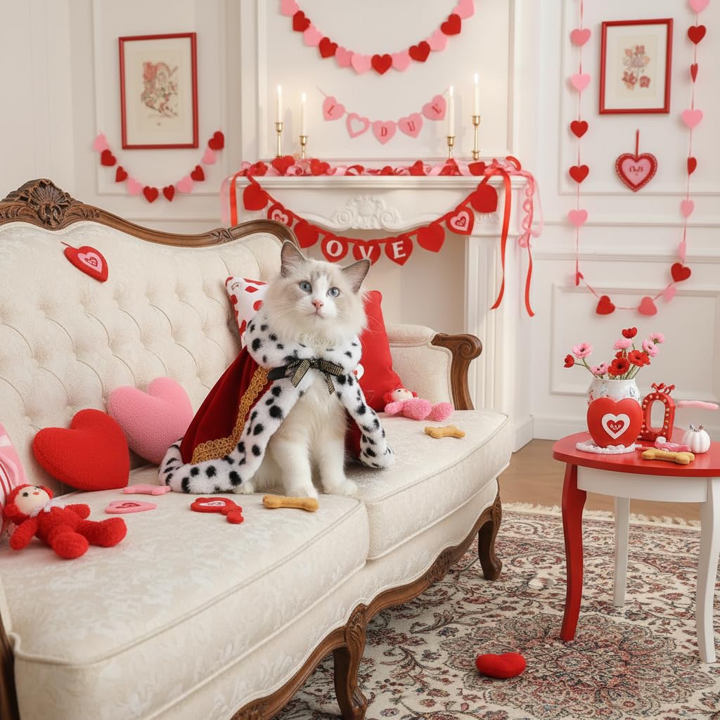 Lovelyshop cape avec attaches et rubans, ajustement facile et sûr.