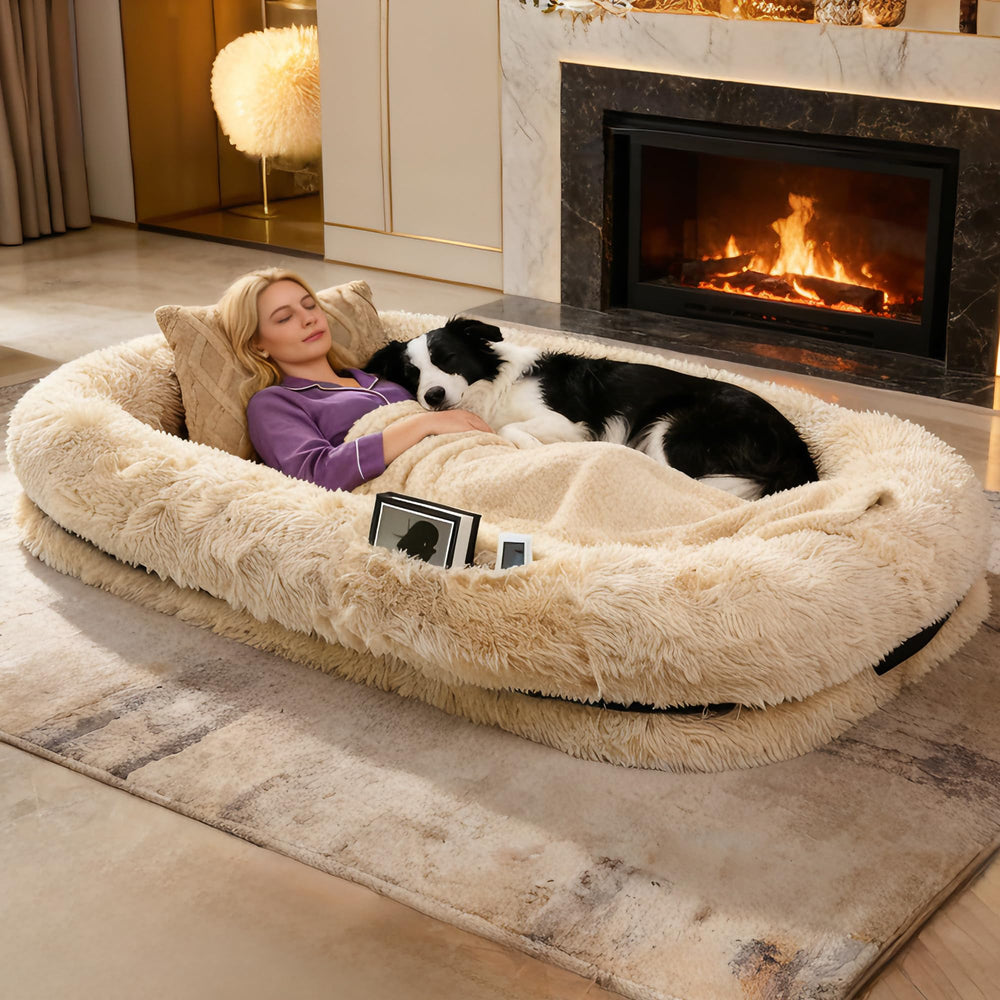 Le LOVEPals lit-humain-pour-chien est facile à entretenir, lavage possible.