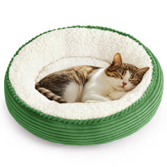 Love's cabin: Coussin donut rond 20po pour chat et petit chien, confort durable.