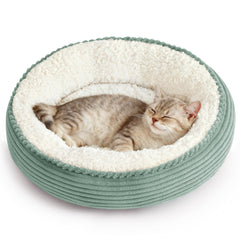 Love's cabin coussin donut rond 20 pouces, repos confortable pour chat et petit chien.