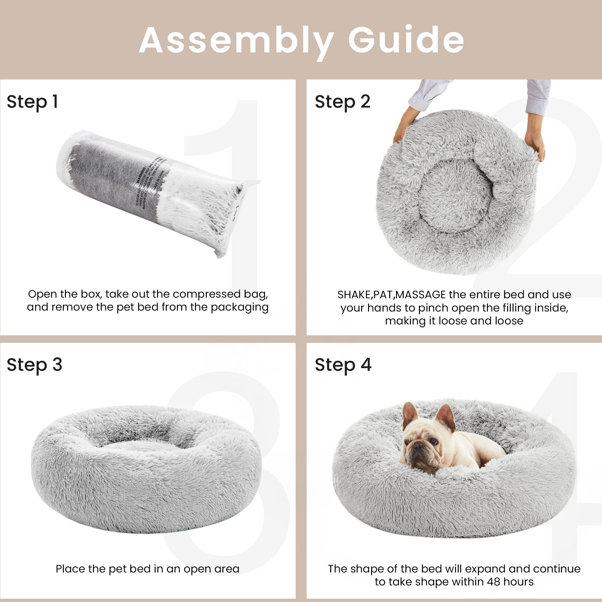 Dodo doux Love's cabin 20 po, confort profond pour chats.